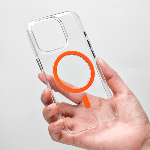 Sanptoch cho MagSafe trong suốt pha lê ốp điện thoại cho iPhone 16 Pro Max viền khung TPU mềm + Cứng trong suốt bìa cho iPhone 16 chống sốc bảo vệ chống rơi vỏ