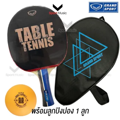GRANDSPORT ไม้ปิงปอง พร้อมกระเป๋าใส่ พร้อมลูกปิงปอง รุ่น T-REX รหัส 378278 / 375266 / 378275
