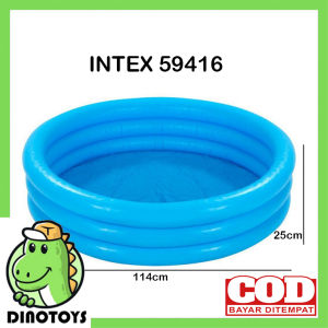 Dinotoys INTEX 59416 Kolam Renang Anak Crystal Blue 3 Ring 114 x 25 Cm Inflatable Pool Kualitas Bahan Tebal dan Harga Terjangkau Kami Jual Mandi Bola Ban Pelampung Renang Peralatan Bayi Botol Susu Bayi Sikat Botol Bayi Mainan Anak lainnya