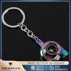 Gantungan Keychain Turbo Keong Titanium Rainbow Bahan Full Besi Mobil Car Engine Keychain