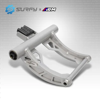 ARM Engine Support Curved Version Extended 6cm For Honda Click 125i 150i 100% Pure Steel ARUMI MOTO