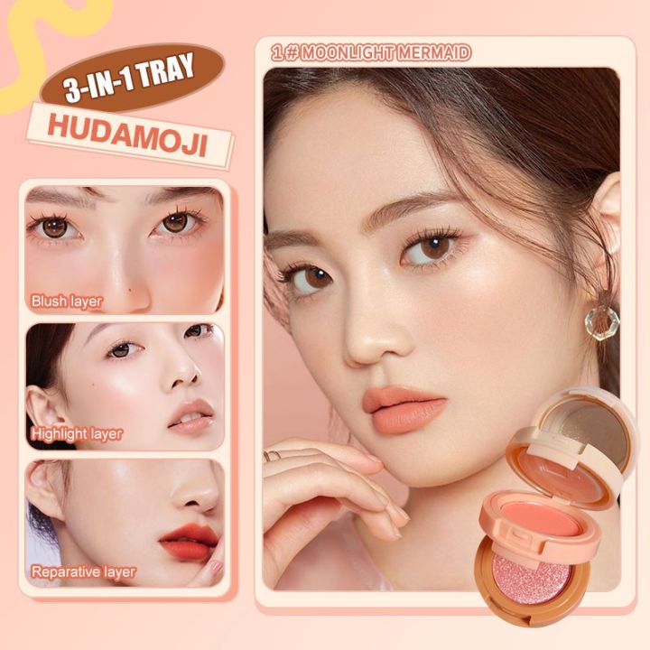 Luxe Hudamoji Layer Blush Highlight Eye Shadow Multifunctional