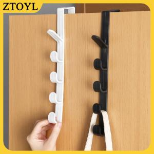 ZTOYL Fivesegment Cửa Móc Áo Túi Khăn Mũ Tóc Ban Nhạc Liền Mạch Chủ Home Phòng Ngủ Lưu Trữ Tổ Chức Nhựa Màu Tinh Khiết Giá