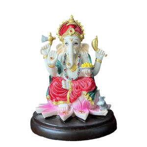 Compacts Hindu Elephant God Statue Handcrafted Meditations Room Decors Resins Ganpati Idol Sculpture For Spiritual Space