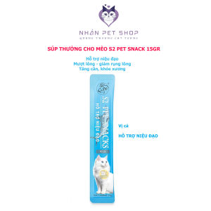 Combo Súp thưởng cho mèo S2 Pet Snack 15g giúp xương khỏetăng cân và giảm rụng lông S2Pet Nhàn Pet Shop