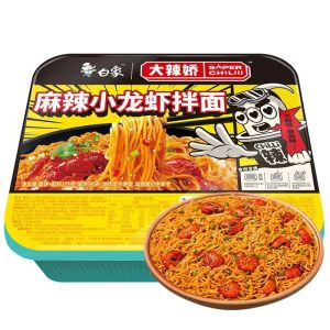 白象-小龙虾拌面/上海葱油拌面/红油辣酱拌面 （盒装）BAIXIANG-Crayfish Noodle/Shanghai Scallion Oil Noodle/Noodle with Spicy Red Sauce-Box
