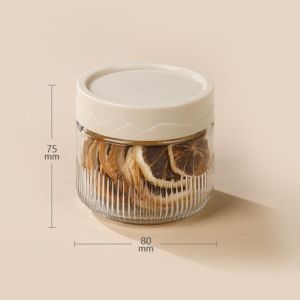 250ml Sealed Jar Fully Enclosed Food Grade Glass Empty Storage Jar Tea Moisture-proof Storage Seasoning Food