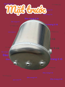 Bình hơi nhôm 320 280 4 lỗ cao cấp cho các loại xe ô tô máy nén khí thông số trên ảnh và video bình hơi inox