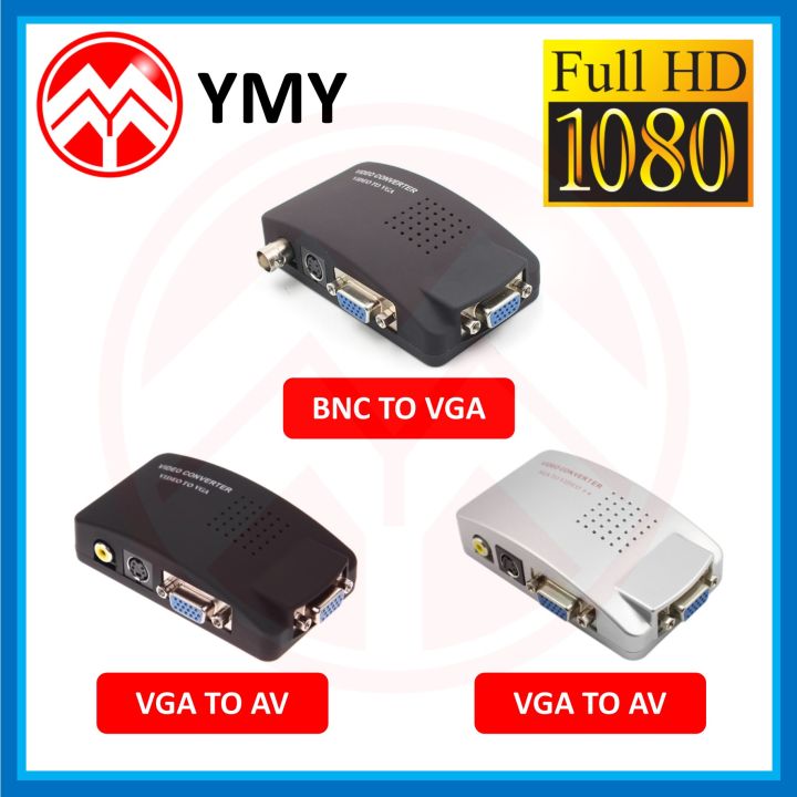 BNC to VGA VGA to AV AV to VGA VIDEO CONVERTER 1080P FULL HD
