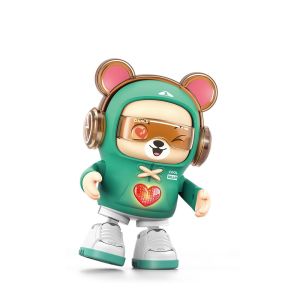 MUSICAL DANCING BEAR TOY WITH MUSIC AND LIGHT ROBOT TWISTING SONG ELECTRONIC