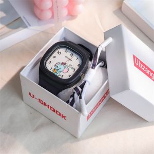 Children Boys Girls Cute Square Watch Ins Cute Small Fresh Unicorn Girl Quartz Watch