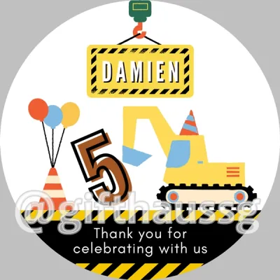 GifthausSG Personalised Custom Birthday Sticker Labels Party Favor Labels Goodie Bag Labels Stickers Children Teacher Christmas Day