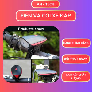 Đèn Xe Đạp Siêu Sáng 3 Chế Độ Kèm Còi 140dB Sạc USB Chống Nước (Dùng Được Cả Xe Điện)