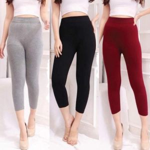 RK - Legging Polos Legging 7/8 Highwaist Legging Pendek Wanita