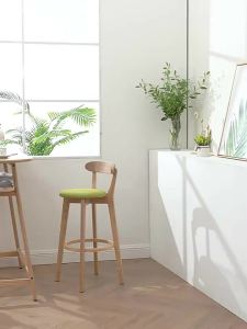 Bar Stool Chair With Cushion Bar Stool High Chair Bar Chair Dining Chair Bar Chair Solid Wood High Stool Modern Minimalist Bar Stool