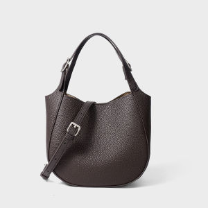 Premium Top Grain Leather Handbag Soft Large Capacity Commuter Tote Bag