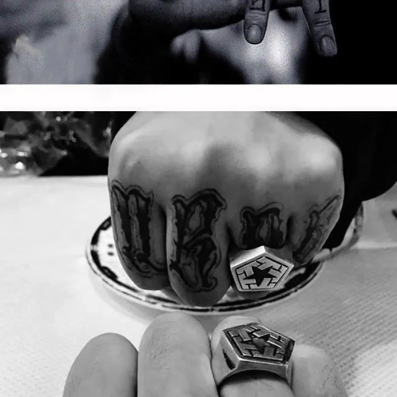 Tribal Gear Chicano Gangsta Bandit West Coast Ring Pentagon
