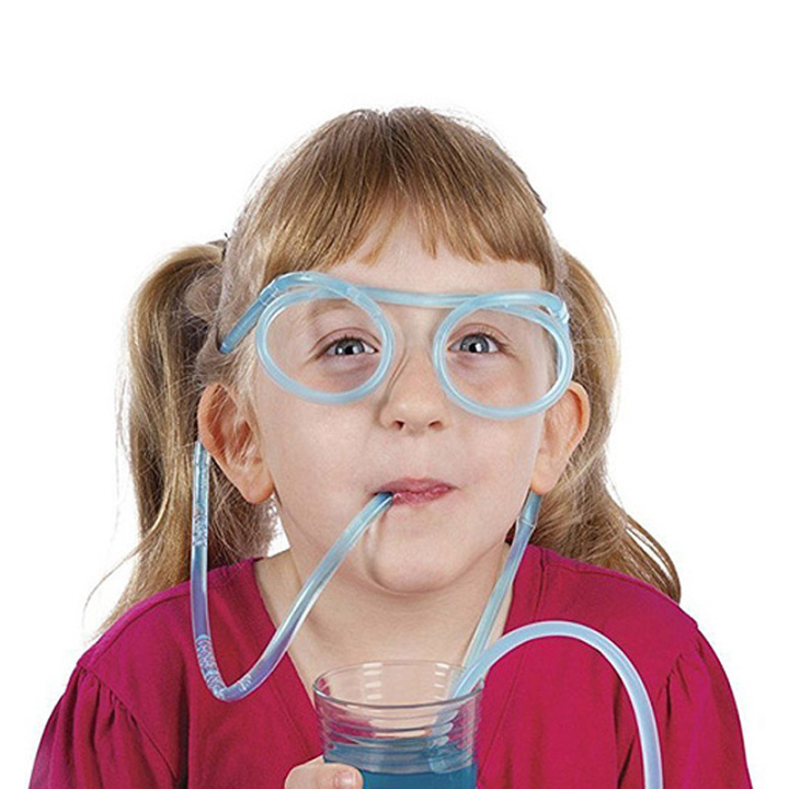 2pcs Glasses, straws, entertainment, quirky creative art, children's ...