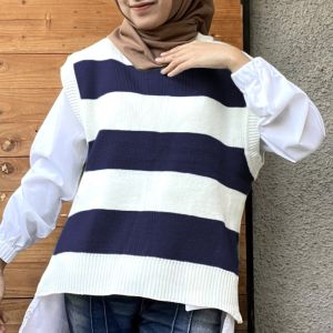 Rompi Rajut Martha - Knit Vest Lucu