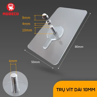Miếng Dán Tường Đinh Vít Treo Tường Siêu Chắc MODECO - Treo Giá Kệ Tranh Ảnh Trên Tường Không Cần Khoan Đục - Keo Dày Hàng Loại 1