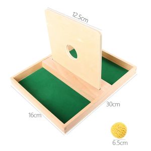 2026 1-3 Years Wooden Montessori Baby Toys Object Permanence Coin Ball Drop Sensory Fine Motor Skills Trainin Early Education Toy