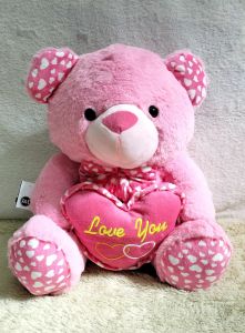 Dreamtoys96 Boneka Teddy Bear Pita Love Renda Boneka Beruang Bulu Rassel XL