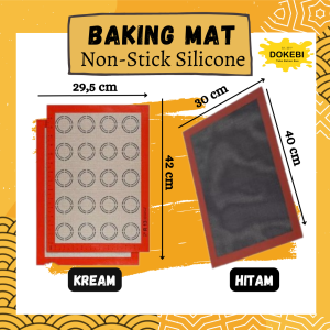 Premium Silicone Baking Mat Alas Panggangan Silikon Anti Lengket Silpat Oven Microwave