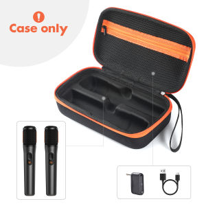 [Jocestyle] Rechargeable Battery Portable Mic Storage Bag Waterproof Mic Travel Bag Anti-Scratch for PartyBox Wireless Mic & Accessories