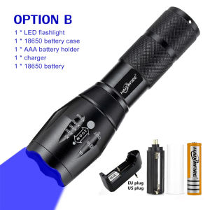 Haixnfire G700 LED torch light waterproof blue portable flashlight + remote pressure pad switch