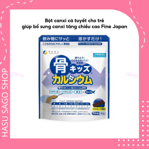 Bột Canxi Cá Tuyết Fine Bones Calcium For Kids FINE JAPAN bổ sung Canxi phát triển chiều cao gói 140g