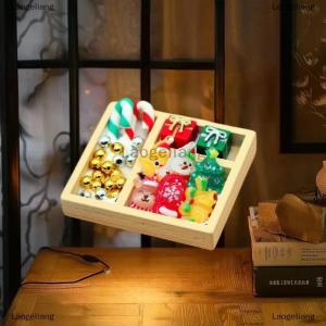 [COD] Laogeliang 1 bộ mini treo cây mô hình Dollhouse đầy màu sắc kẹo giáng sinh Hộp Quà Tặng thu nhỏ kỳ nghỉ trang trí búp bê phụ kiện