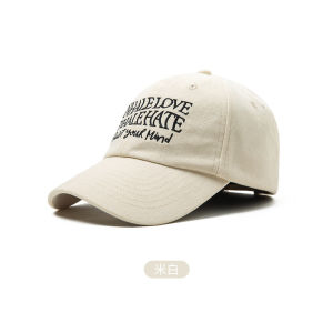 หมวกเบสบอลผ้าฝ้ายเนื้อนุ่มขนาดเล็กที่เผยให้เห็นใบหน้าของผู้หญิง ปักตัวอักษรที่ทำจากผ้าฝ้าย