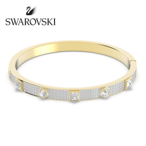 SWAROVSKI แฟชั่นที่น่าตื่นเต้นกุหลาบทองผสมตัดสร้อยข้อมือเพชร pavé S925 เงินสเตอร์ลิงสร้อยข้อมือแฟชั่นสตรี hypoallergenic ไม่แพ้ของขวัญวันวาเลนไทน์ของขวัญวันเกิดสำหรับแฟนสาว