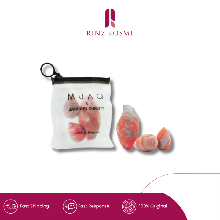 MUAQ X JANUARY CHRISTY MAKEUP SPONGE SET