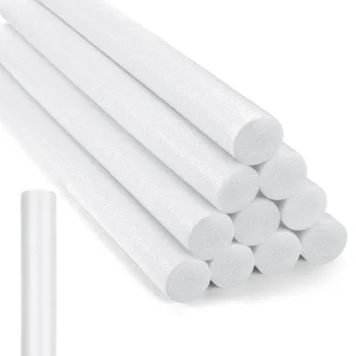 【Latest model】Floating Pool Noodles Foam Tube 1.5 X 35 Inch 10 Pcs Round Solid Noodle for Adults for Swimming Crafts
