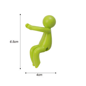 3Pcs Cute Green Man Plant Stand Plastic Plant Support Pile Greenhouse Arrangement Fixed Rod Indoor Flower Plant Vine Climbing Bracket