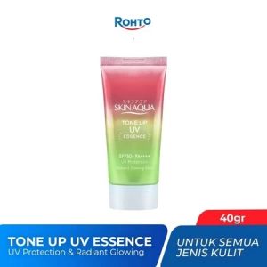 Skin Aqua Tone Up UV Essence SPF 50+ PA++++ 40g || Skin Aqua Tone Up UV Essence Mint Green 40g