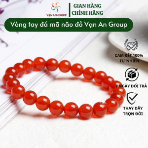 Vòng tay đá mã não đỏ cho mệnh Hỏa mệnh Thổ Vạn An Group trang sức phong thủy mang đến may mắn bình antài lộc