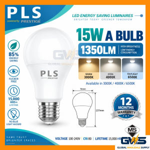 PLS LED A Bulb E27 10W 15W SIRIM 3000K 4000K 6500K Warm Cool Daylight Energy Saving Mentol Lampu LED Rumah 900LM 1350LM