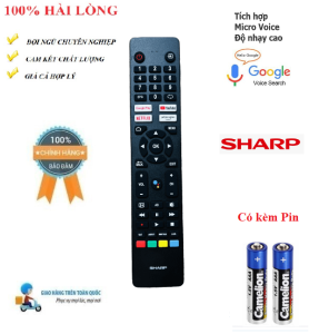 Remote Điều khiển tivi Sharp thông minh tìm kiếm giọng nói - Hàng mới chính hãng 100% Tặng kèm Pin!!!