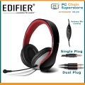 Edifier K830 Comfortable 3.5mm Aux Headset - Volume/Mic Control | Detachable Mic | Noise Isolating. 