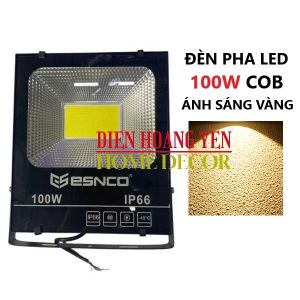 Đèn pha led 100W đẹp chất lượng sản xuất nhà máy ESNCO Bảo hành 1 năm đổi mới thích hợp cho công trình sân vườn văn phòng