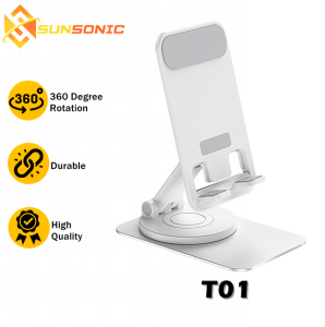 T01 Universal 360° Rotatable for Flexible Viewing Adjustable Anti Skid Design Desktop Support Tablet Phone Stand Holder