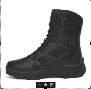 Men high cut tactical military boots Breathable non-slip outdoor combat duty boots shoes for men