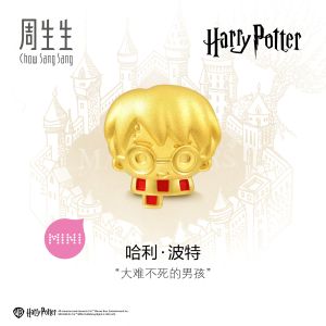 Chow Sang Sang 周生生 999 Gold Harry Potter Harry Potter Charm for Women & Men 92746C (Bracelet Not Included)