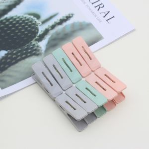 12pcs Plastic Clothespins Multi Laundry Clips Windproof Photo Clips Underwear Socks Drying Clothing Storage Hangers