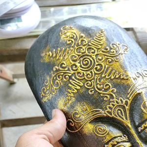 Hiasan Topeng Aborigin 30cm