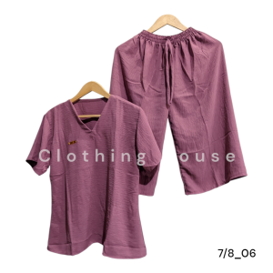 Setelan Crinkle Airflow Premium Terbaru Celana Pendek Wanita Kekinian