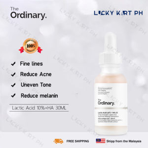 The ordinary Lactic Acid 10%+HA Serum & EssenceAuthentic shrink pores remove closed mouth exfoliate brighten whiten soothe moisturize reduce dullness refine skin 【Ready stock】