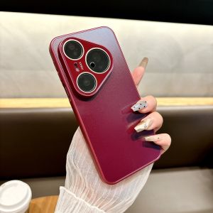 Shockproof Built-in Glass Camera Protection Case For Huawei Pura 80 Pro Pura80 Ultra Anti-Scratch Slim Matte Hard Phone Cover